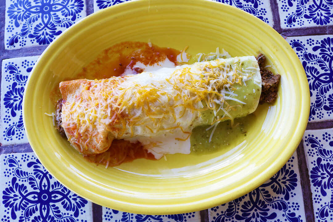 Mexican Flag Burrito 1